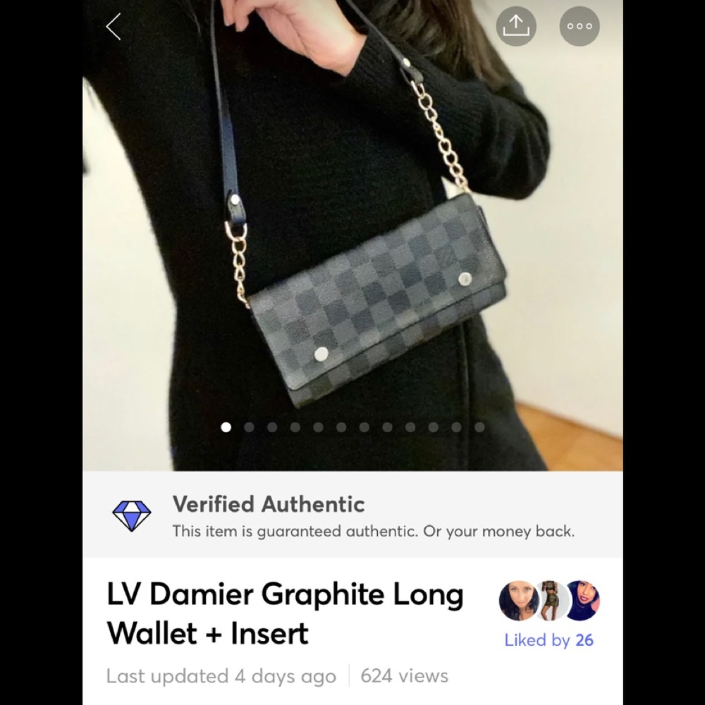 ❌SOLD❌ LV Damier Graphite Long Wallet + Insert - Picture 9 of 9